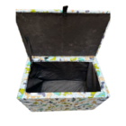 Puff Baú Revestido Em Courino – Organização E Conforto No Mes