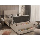 Puff Baú Sapateira Casal 138x50x48cm Móveis Digital Corano Be