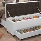 Puff Baú Sapateira King 193x50x48 Cm - Móveis Digital - Coran