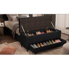 Puff Baú Sapateira King 193x50x48cm Móveis Digital Corano Pre