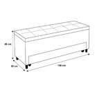 Puff Baú Sapateira Queen 158x50x48cm Móveis Digital Corano Ma