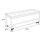 Puff Baú Sapateira Solteiro 88x50x48cm Móveis Digital Corano