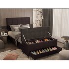 Puff Baú Sapateira Solteiro 96x50x48cm Móveis Digital Corano