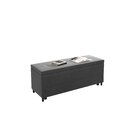 Puff Baú Sapateira Solteiro 96x50x48cm Móveis Digital Suede C