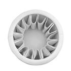 Puff Baú Sapateira Zeus Com Divisórias Corano Branco