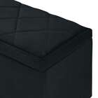 Puff Baú Topázio Plus Suede Preto 162 Cm