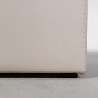 Puff Bel Bege Tecido Corino