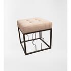 Puff Berlim Linho Bege