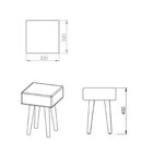 Puff Box Daf Mobiliário Azul Marinho