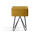 Puff Box Daf Mobiliário Dourado