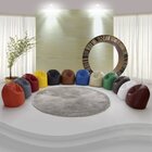 Puff Bruna Marrom Claro