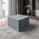 Puff Cama Decorativo Quadrado Dobrável 77x190x18cm Camila Vel