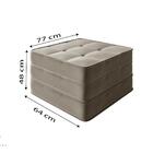 Puff Cama Decorativo Quadrado Dobrável 77x190x18cm Camila Vel