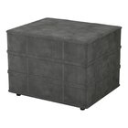 Puff Cama Para Sala De Estar Camila Light Cinza