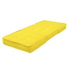 Puff Cama Solteiro Dobrável Camilla Veludo Amarelo - Global