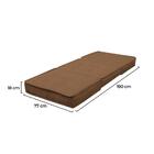 Puff Cama Solteiro Dobrável Camilla Veludo Cobre - Global