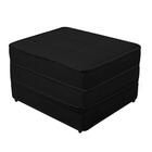 Puff Cama Solteiro Dobrável Camilla Veludo Preto - Global