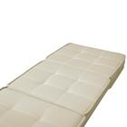 Puff Cama Solteiro Dobrável Camilla Veludo Slim Bege - Global