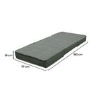 Puff Cama Solteiro Dobrável Camilla Veludo Slim Cinza  - Glob