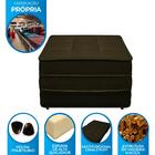 Puff Cama Solteiro Dobrável Camilla Veludo Slim Marrom - Glob