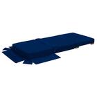 Puff Cama Solteiro Lucia Suede D05 Azul Marinho - Mpozenato
