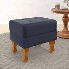 Puff Canis / Couro Azul