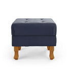 Puff Canis / Couro Azul