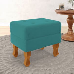 Puff Canis / Sued Azul Turquesa | Leroy Merlin