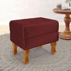 Puff Canis / Veludo Bordô