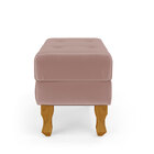 Puff Canis / Veludo Rosê Claro