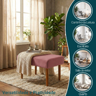 Puff Charme Decorativo Assento Extra Para Sala Quarto Closet