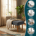 Puff Charme Decorativo Assento Extra Para Sala Quarto Closet