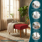 Puff Charme Decorativo Assento Extra Para Sala Quarto Closet