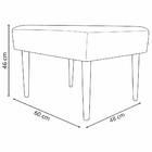 Puff Charme Decorativo Assento Extra Para Sala Quarto Closet