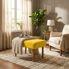 Puff Charme Decorativo Assento Extra Para Sala Quarto Closet