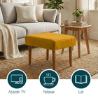 Puff Charme Decorativo Assento Extra Para Sala Quarto Closet