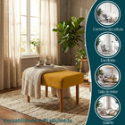 Puff Charme Decorativo Assento Extra Para Sala Quarto Closet