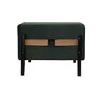 Puff Ciça Verde Com Base Preta Maremar