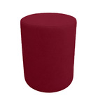 Puff Cilindro Live Para Sala E Quarto Suede - Jylcrom - Verme