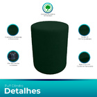 Puff Cilindro Live Para Sala E Quarto Suede Verde - Jylcrom