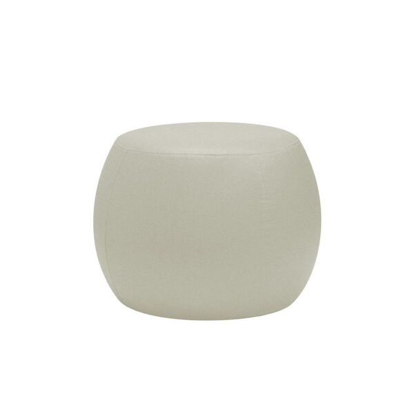 Puff Cleo 55cm Pu Sintético Bege Claro - Gran Belo