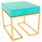 Puff Cloud-angels Design - Dourado / Turquesa