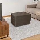 Puff Colchão Dobrável Grand Puff Light Marrom Escuro Veludo M