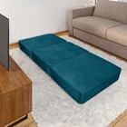 Puff Colchão Dobrável Grand Puff Turkey Petróleo Veludo Matrix