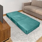 Puff Colchão Dobrável Grand Puff Verde Veludo Matrix