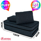 Puff Colchonete Dobrável / Sofá 3 em 1 + Travesseiro Casal BF