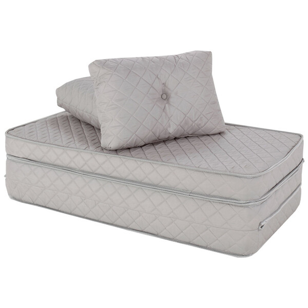 Puff Colchonete Dobrável / Sofá 3 em 1 + Travesseiro Casal BF