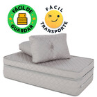 Puff Colchonete Dobrável / Sofá 3 em 1 + Travesseiro Casal BF