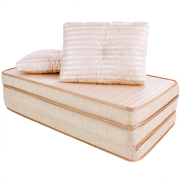 Puff Colchonete Dobrável / Sofá 3 em 1 + Travesseiro Casal BF