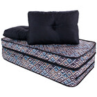 Puff Colchonete Dobrável / Sofá 3 em 1 + Travesseiro Casal BF